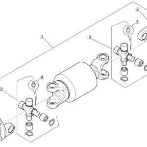 Wał kardana silnik skrzynia MANITOU  224734